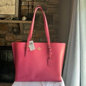 NEW COACH MOLLIE TOTE (IM/CONFETTI PINK/MANGO) 1671